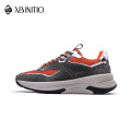 Casual Breathable Genuine Leather Sports Sneakers For Men Custom
